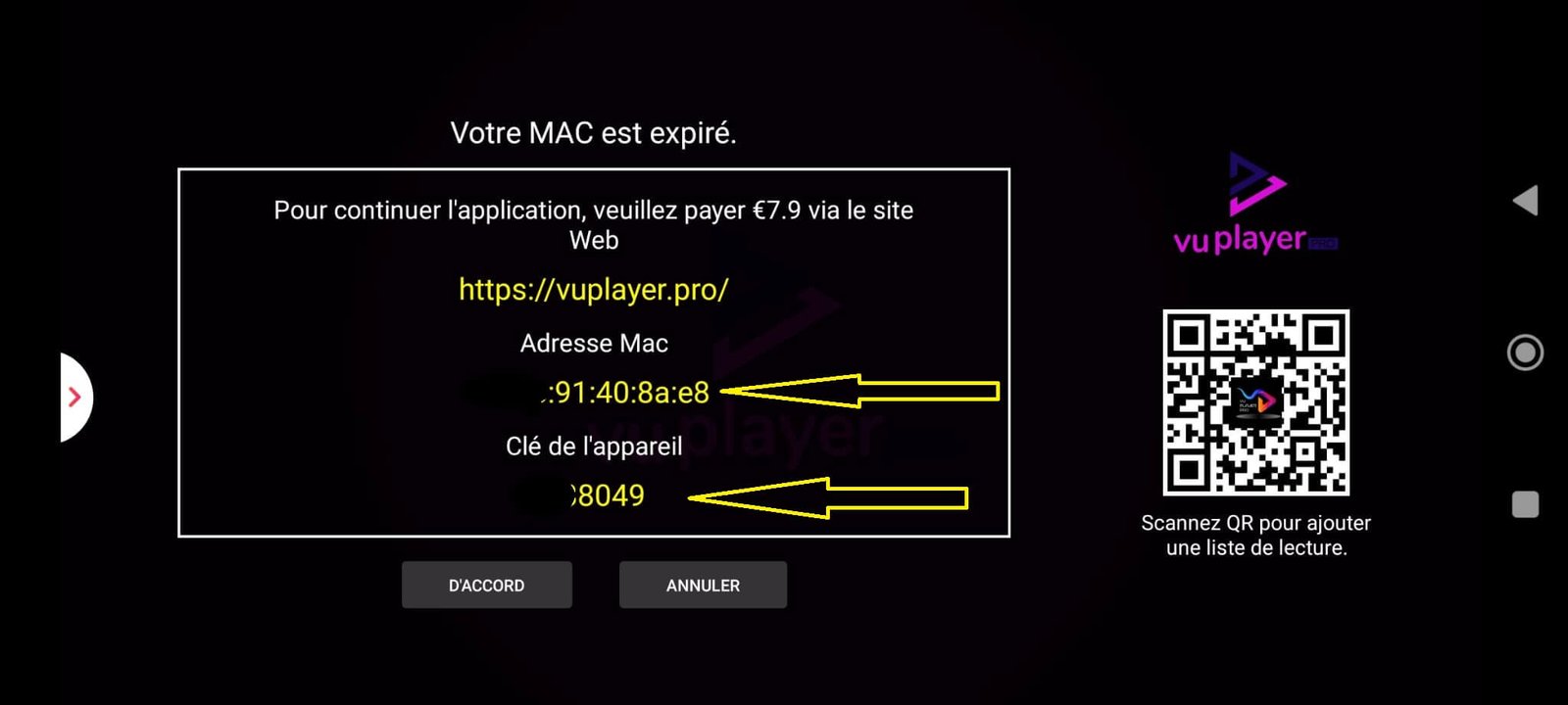 guida-installazione-iptv 11 Indirizzo MAC e chiave dispositivo su Vu Player Pro per Android