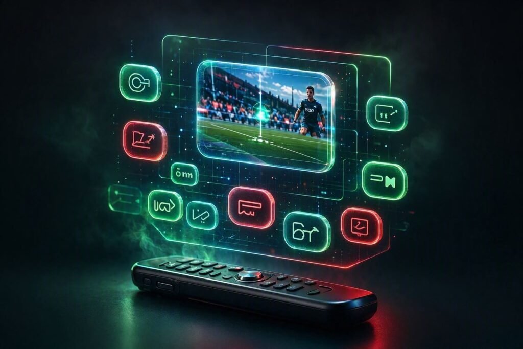 IPTV Italia 2 Interfaccia IPTV con canali, film e serie TV